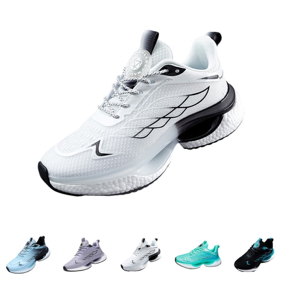 Domzle Sneakers for Women Lightweight Breathable Mesh Shoes Cloud Cushion Non-slip Sole, Wide Toe Box, Supportive Comfort for Feet Purple