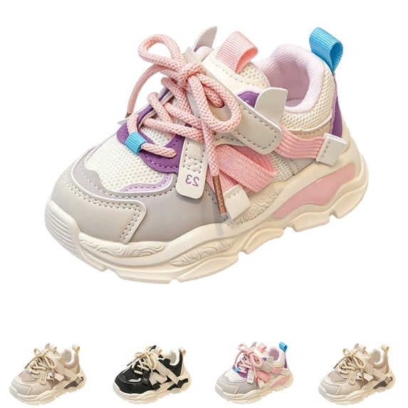 Domzle Toddler Girl Boy Walking Shoes Tennis Sneakers Wide Dinosaur Design Soft Rubber Sole Breathable Outdoor Running Casual Black