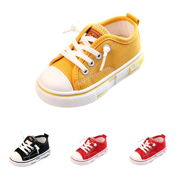 Domzle Toddler Sneakers Boys Girls Sneakers Little Kids Canvas Shoes with Soft Sole Breathable Walking Shoes Unisex Child Causal Running Shoes