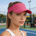 thumbnail image 1 of Domzle Visor Hat for Men & Women Sun Visor Cap for Sports Tennis Golf Running Beach Outdoor Caps Hats Visors Sunvisors 2026 Orange One Size, 1 of 7