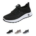 thumbnail image 1 of Domzle Wide Toe Box Shoes Men Extra Wide Width Sneakers Air Cushion Road Running Shoes Tennis Gym Workout Training Shoes Walking Shoes Black 44, 1 of 6