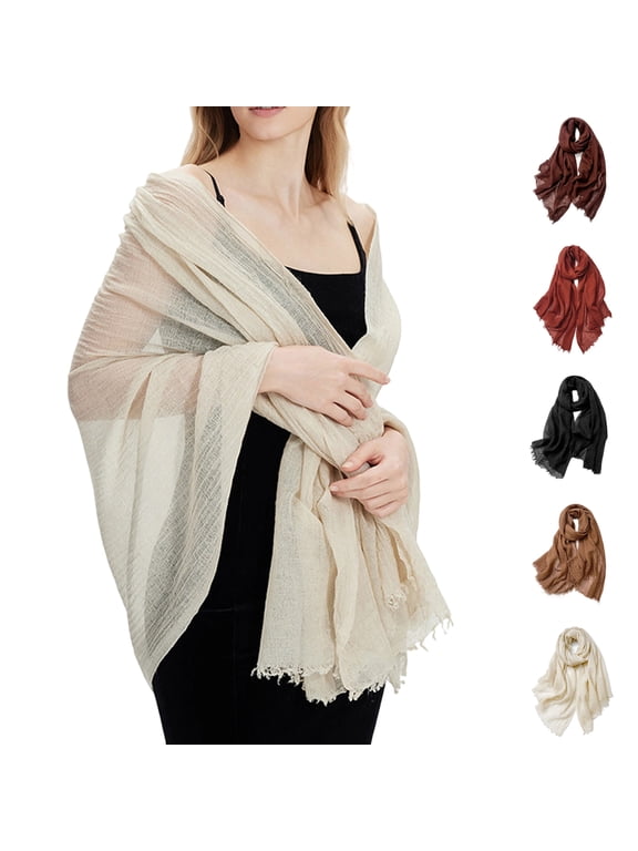 Women Pashmina Shawl and Wrap for Evening Dresses Lightweight Scarf for All Seasons Red