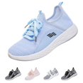 thumbnail image 1 of Domzle Women'S Slip On Walking Shoes Wide Cushion Running Tennis Shoes With Arch Support Insole Nursing Workout Gym Athletic Fashion Sneakers Blue 37, 1 of 9