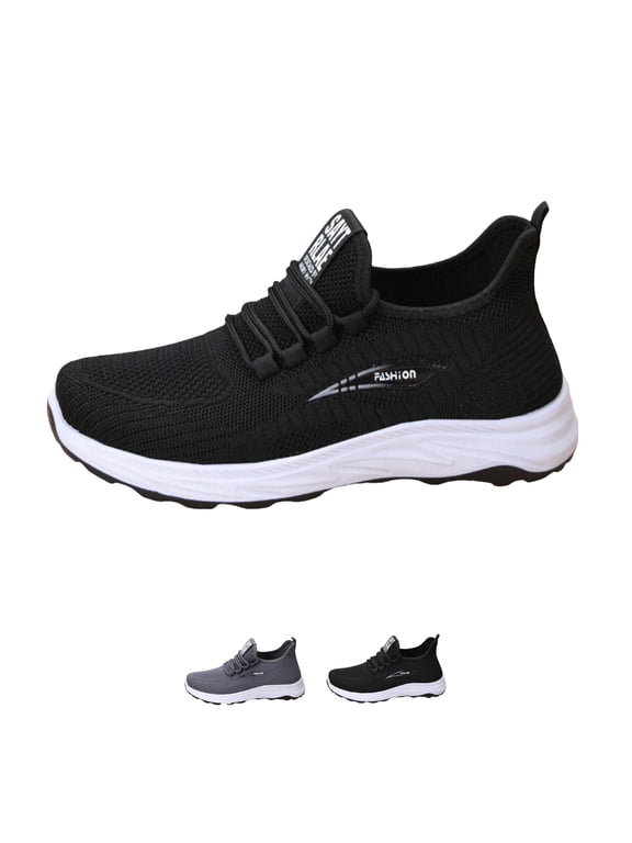 Women'S Wide Toe Walking Shoes - Cushioned Orthopedic Sneakers Breathable Non Slip Athletic Tennis Shoe For Running Gym Workout Daily Wear Black 39
