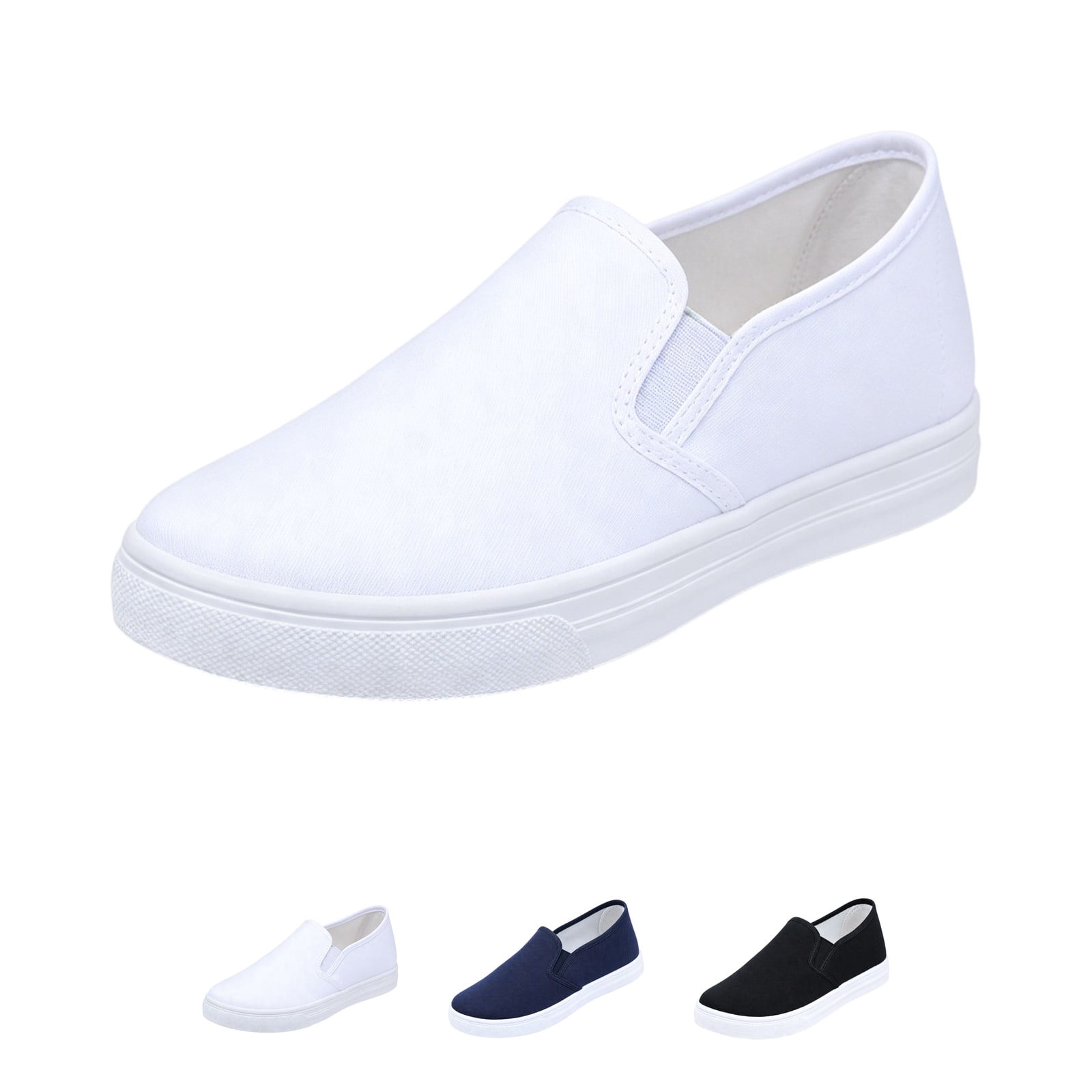 Domzle Women Slip-On Platform Loafers Casual Comfortable Loafer Shoes ...
