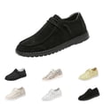 thumbnail image 1 of Domzle Women’s Casual Flat Non-Slip Work Shoes Lace Up Loafers Casual Shoes for Outdoor Commute, 1 of 6
