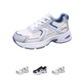 thumbnail image 1 of Domzle Women's Chunky Fashion Sneakers Gym Workout Tennis Shoes Mesh Breathable Athletic Platform Thick Casual Walking Sports Shoes Blue 39, 1 of 8