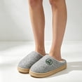 thumbnail image 1 of Domzle Women's Men Slippers Warm Plush Slip-On House Slipper for Winter Indoor Soft Non-slip Fluffy Slides Slippers Light Gray Wide-6.5, 1 of 4
