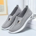 thumbnail image 1 of Domzle Women's Orthopedic Walking Shoes, Comfort Breathable Summer Casual Non Slip Walking Shoes for Nursing Gray 37, 1 of 8
