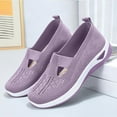 thumbnail image 1 of Domzle Women's Orthopedic Walking Shoes, Comfort Breathable Summer Casual Non Slip Walking Shoes for Nursing Light Purple 40, 1 of 8