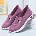 thumbnail image 1 of Domzle Women's Orthopedic Walking Shoes, Comfort Breathable Summer Casual Non Slip Walking Shoes for Nursing Purple 40, 1 of 8