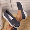 thumbnail image 1 of Domzle Women's Orthopedic Walking Shoes Woven Breathable Orthowalkway Sneakers Lightweight Non-Slip Arch Support Slip on Shoe Dark Gray 41, 1 of 7