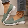 thumbnail image 1 of Domzle Women's Orthopedic Walking Shoes Woven Breathable Orthowalkway Sneakers Lightweight Non-Slip Arch Support Slip on Shoes Green 39, 1 of 6