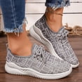 thumbnail image 1 of Domzle Women's Running Shoes Lightweight Breathable Mesh Upper Casual Jogging Tennis Shoes Workout Footwear Gym Sneakers Gray US-8, 1 of 8