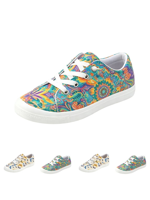 Women's Slip On Loafer | Elastic Laces, Removable Foam Insole, Everyday Cushioning, Lightweight Flexible Outsole, Soft Textile Heel Multicolor