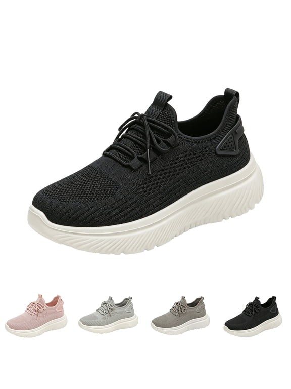 Women's Sneakers Memory Foam, Skech-Knit Upper, Highly Flexible Midsole and Rubber Traction Outsole for Daily Wear