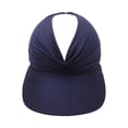 thumbnail image 1 of Domzle Women's UPF 50+ UV Protection Sun Visor Hat, Wide Brim Lightweight Foldable Ponytail Cap for Summer Beach 2026 Navy One Size, 1 of 5