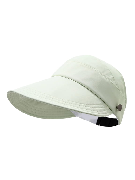 Women's Wide Brim Sun Protection Hat,UV Protection, Adjustable Ponytail, Lightweight and Breathable, Foldable Baseball Cap Mint Green