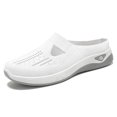 thumbnail image 1 of Domzle Womens Breathable Slip On Backless Sneakers 2026 Summer Mesh Mules Toe Comfortable Walking Flats Lightweight Open Back Tennis Shoes White 38, 1 of 5