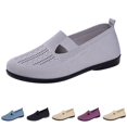 thumbnail image 1 of Domzle Womens Casual Breathable Slip On Orthopaedic Walking Sneakers Orthopedic Shoes Non Slip Lightweight Wide Width Breathable Casual Athletic Work Mesh Comfort Gray, 1 of 6