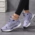 thumbnail image 1 of Domzle Womens Hands-Free and Supportive Walking Shoes, Cushioned Running Breathable Mesh Non-Slip Sports Shoes Purple, 1 of 3