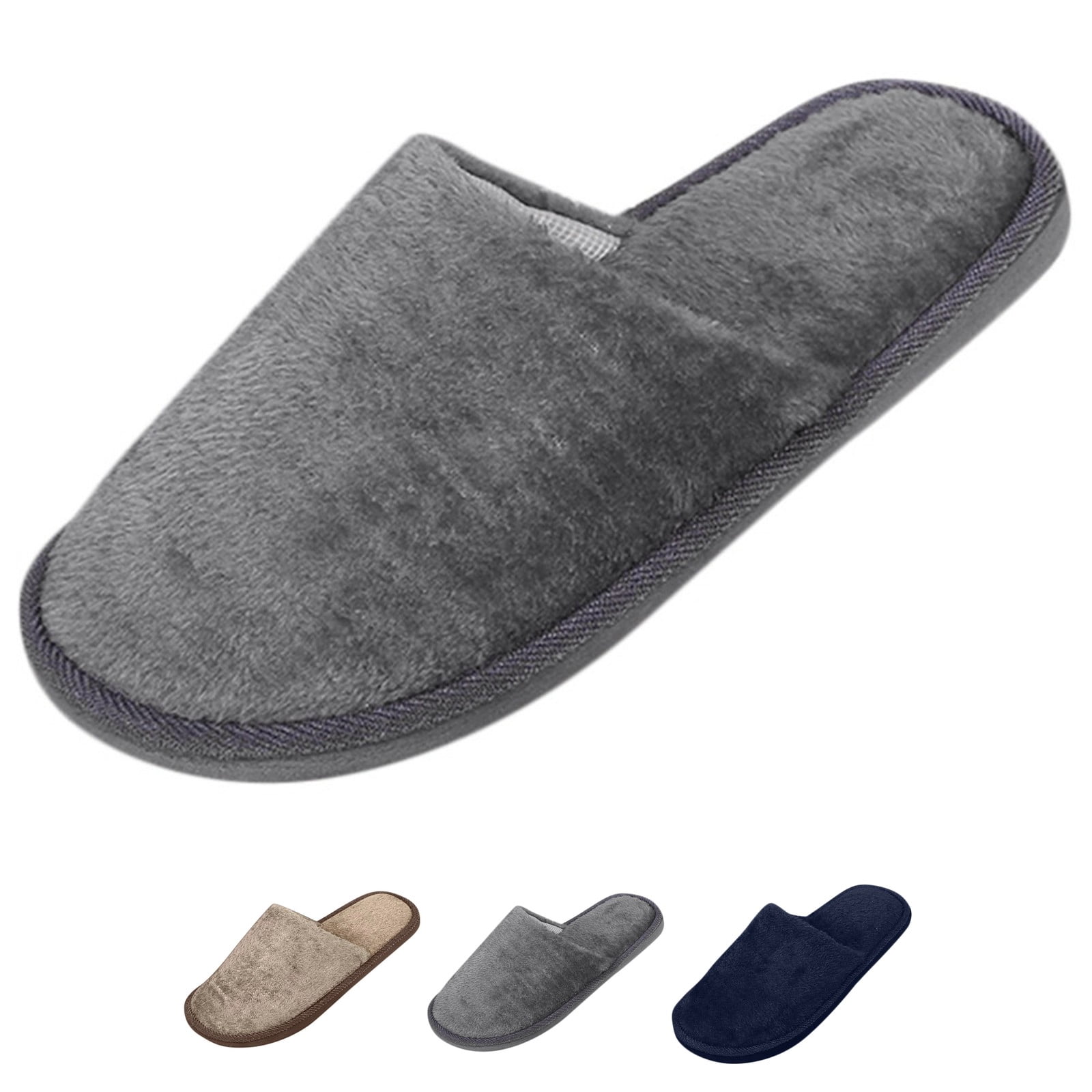 Domzle Womens Slippers Non Slip Toe Soft Surface Hotel Travel Party ...