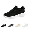 thumbnail image 1 of Domzle Womens Sneakers Lightweight Tennis Walking Shoes Sports Running Shoes for Woman Mesh Breathable Gym Fashion Sneakers Athletic Comfortable Casual White, 1 of 7