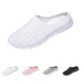 thumbnail image 1 of Domzle Womens Walking Shoes Breathable Mesh Mules Sneakers Open Back Slip On Slippers Backless Tennis Shoes Non-Slip Lightweight Casual Sports Shoe Pink, 1 of 10