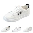 thumbnail image 1 of Domzle Womens White Tennis Shoes PU Faux Leather Casual Sneakers | Water Resistant,Slip Resistant,Easy Clean,Soft,Easy Match Green, 1 of 4