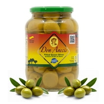 Don Anecio Green Olives - Pitted Queen Olives, Gourmet Gordal Stuffed Olives from Spain, Hand-Picked Jumbo Size Olives Stuffed in 29.5 Oz Jar