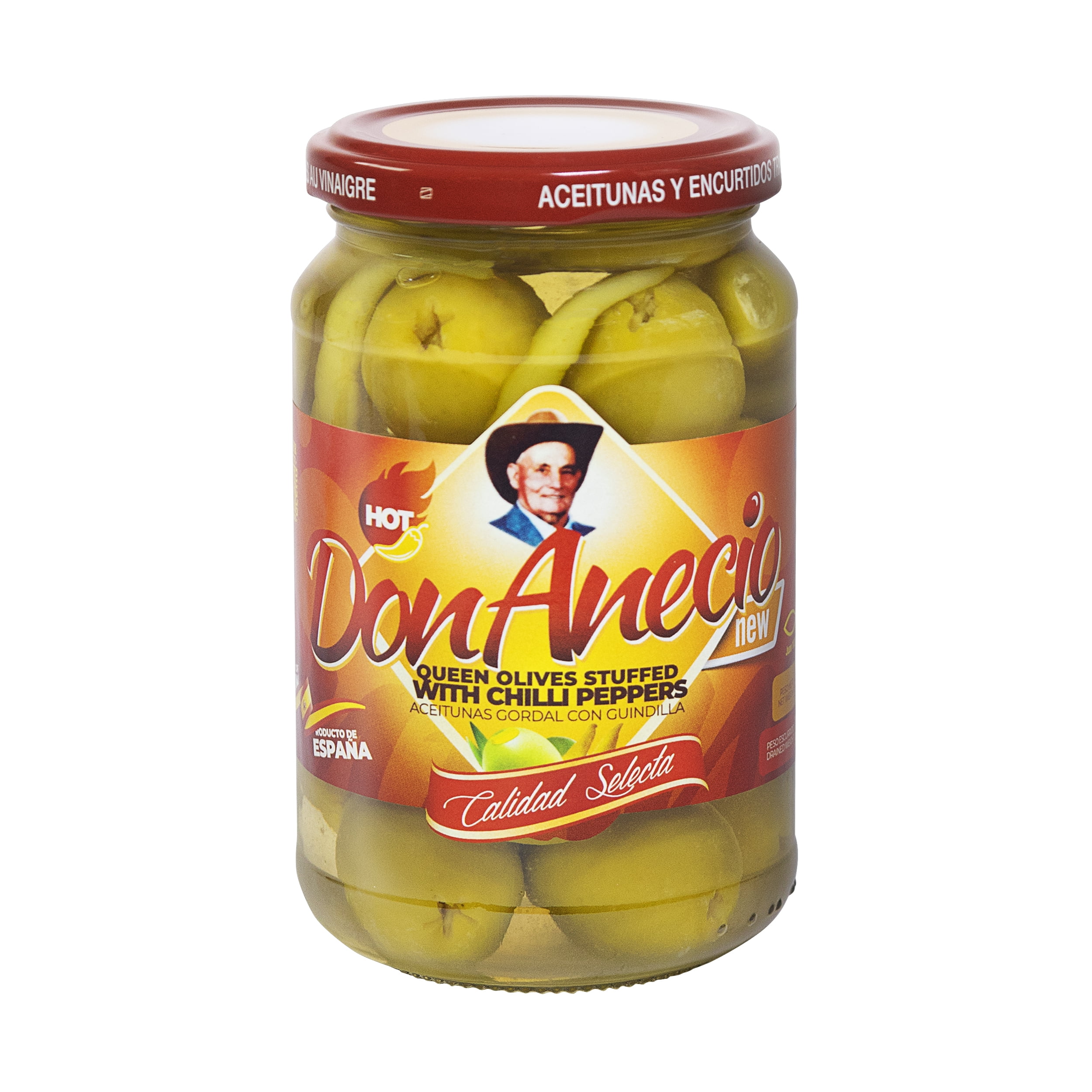 Don Anecio Queen Olives Stuffed With Chilli Peppers
