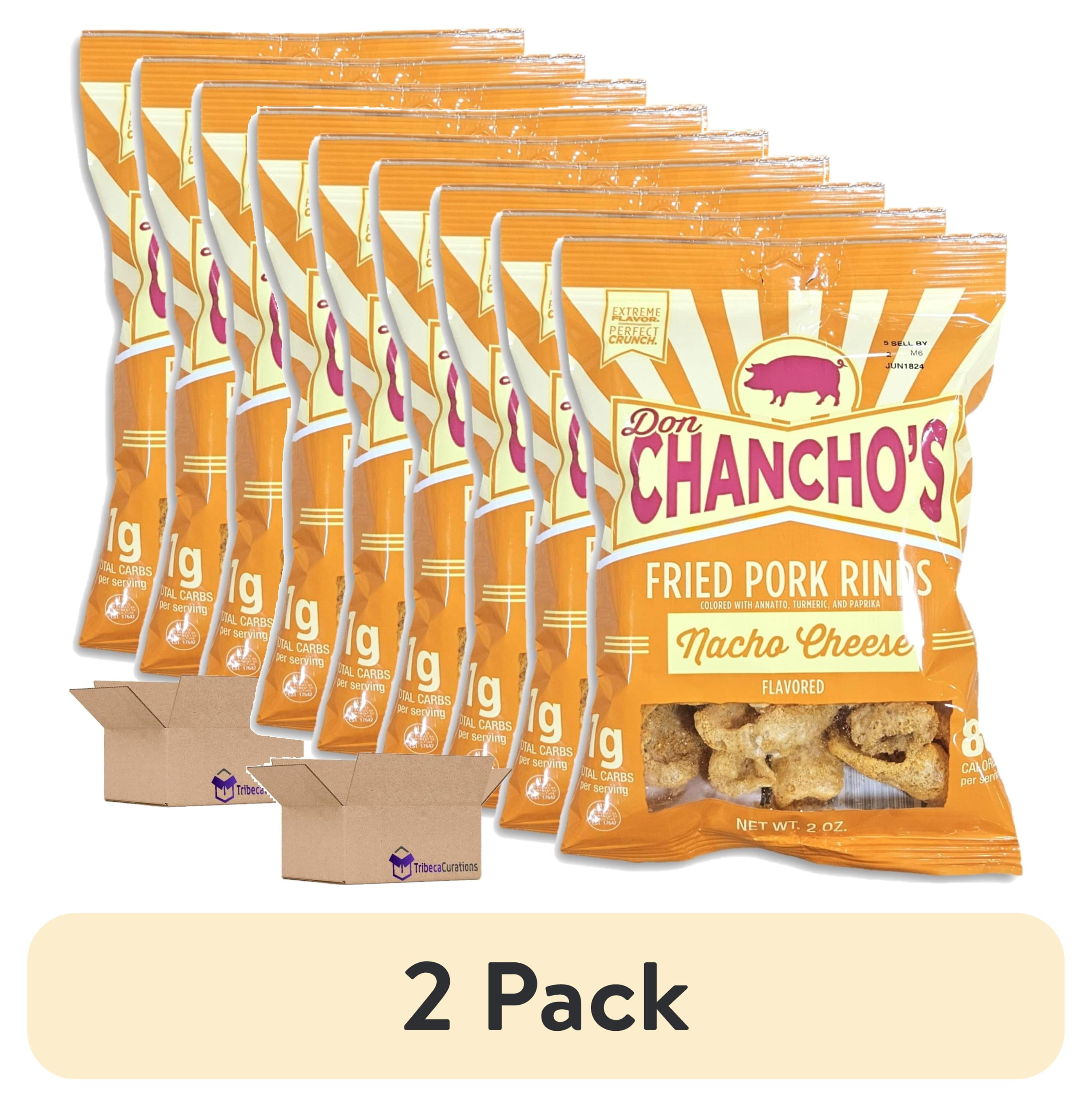(2 pack) Don Chancho's Nacho Cheese Fried Pork Rinds Value Pack