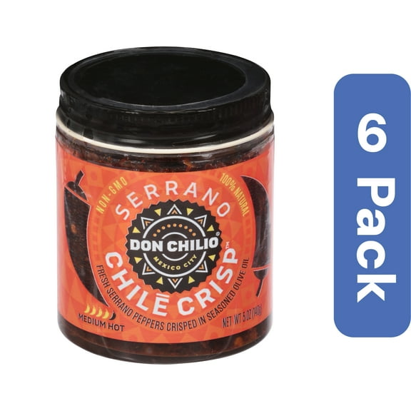 Don Chilio Crispy Serrano Peppers 5 oz (Pack Of 6)