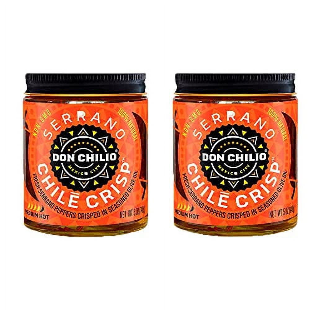 Don Chilio Medium Heat Serrano Mexican Chile Crisp, 5 oz, 2 Pack â