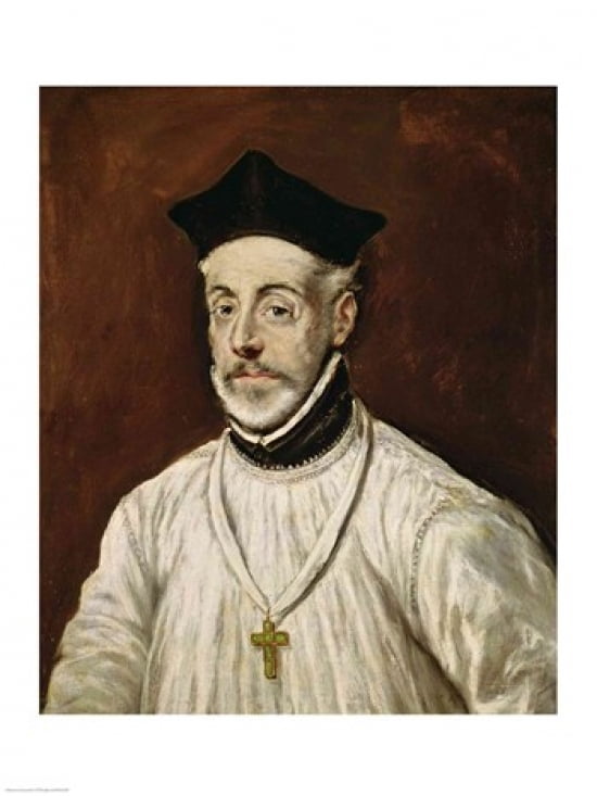 Don Diego de Covarrubias y Leiva Canvas Art - El Greco (18 x 24)
