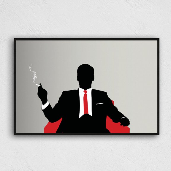 Don Draper Throne Mad Men Poster Home Decor Office Wall Art Living Room Decor, Paper Poster Only