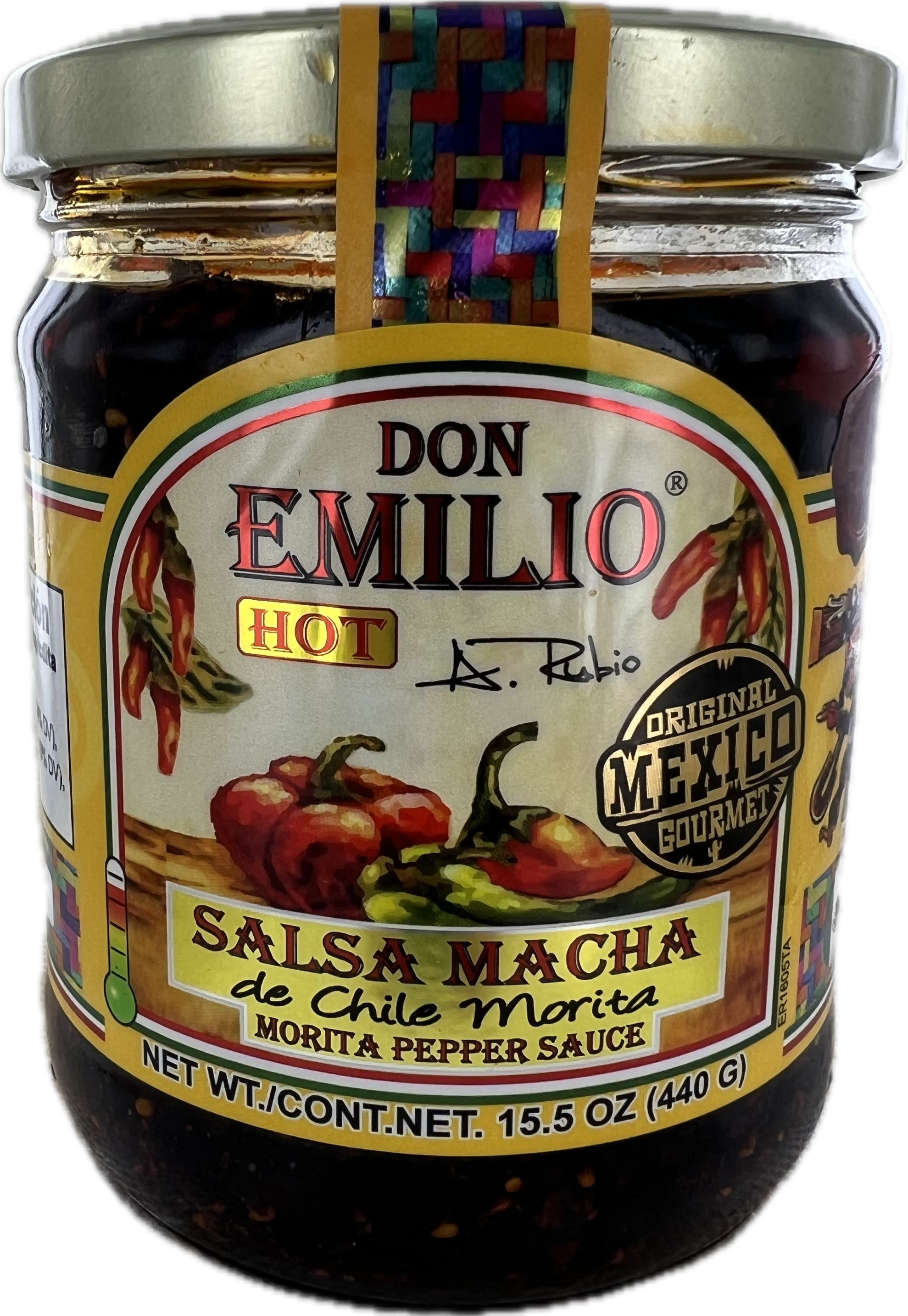 Don Emilio Salsa Macha de Chile Morita Morita Pepper Sauce, 15.5 Ounce