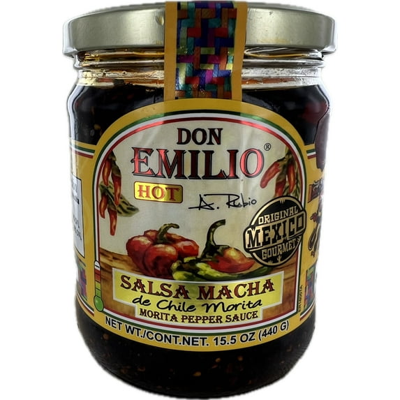 Don Emilio Salsa Macha de Chile Morita Morita Pepper Sauce, 15.5 Ounce