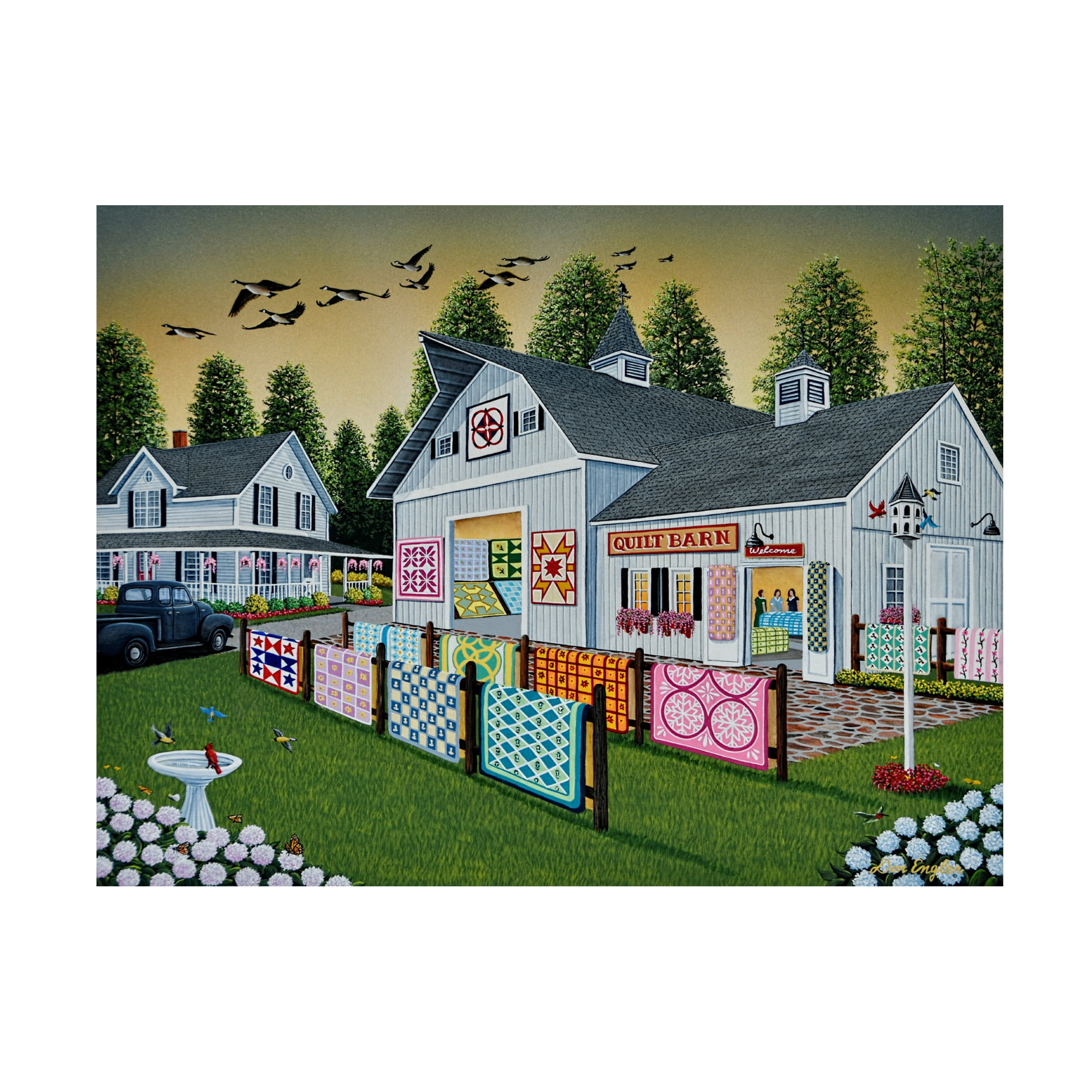 Don Engler 'Quilt Barn' Canvas Art