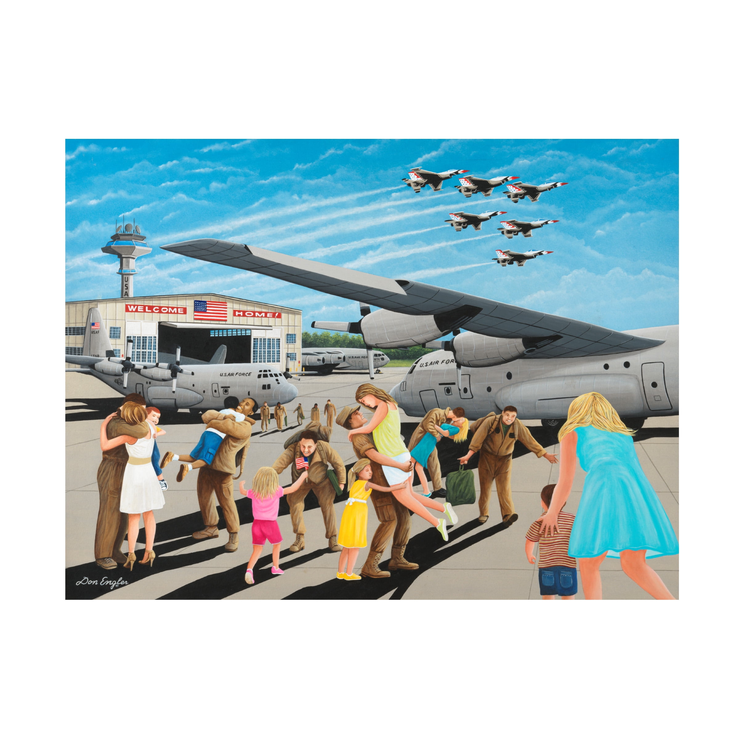 Don Engler 'Welcome Home' Canvas Art