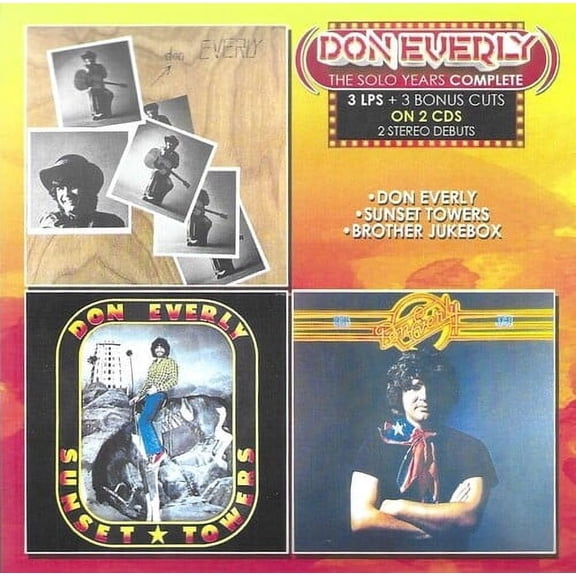 Don Everly - Solo Years Complete-3 LPS + 3 Bonus Cuts - Music & Performance - CD