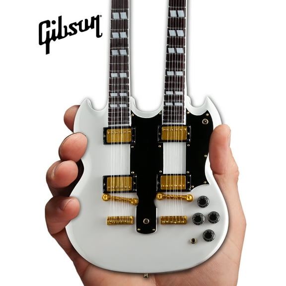 Axe Heaven Gibson SG EDS-1275 Doubleneck White Mini Guitar Replica Collectible GG-224AH