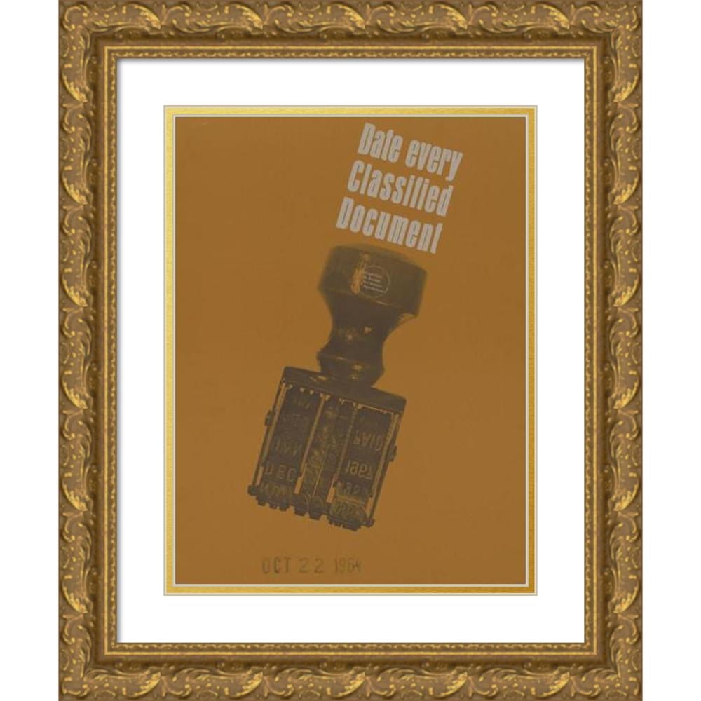 Don Ferguson 11x14 Gold Ornate Wood Frame and Double Matted Museum Art ...