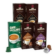 Don Francisco's and Cafe La Llave Espresso Capsule Variety Pack - 50 Count - Recyclable Aluminum Single Serve Espresso Pods, Compatible with Nespresso Original Line Brewers