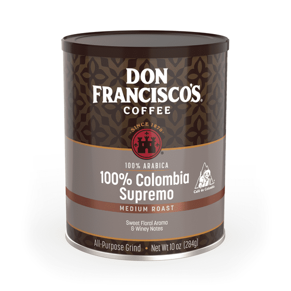 Don Francisco's Colombia Supremo Medium Roast Ground Coffee - 10 oz Can