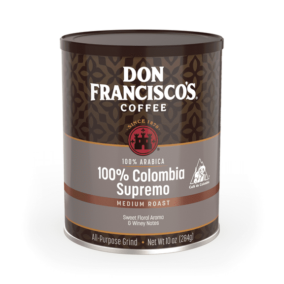 Don Francisco's Colombia Supremo Medium Roast Ground Coffee - 10 oz Can