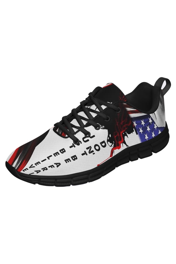 Don It Be Afraid Just Believe Jesus Running Shoes Sneakers Mesh Black Size 10