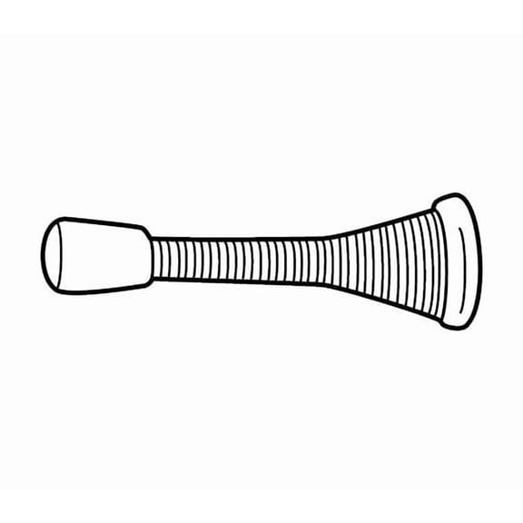 Don-Jo 1509619 3-1/8" Spring Wall Stop Satin Nickel Finish