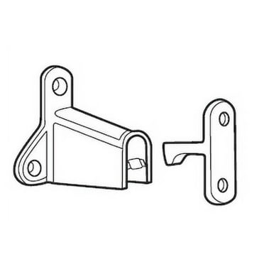 Don-Jo 1514626 3-1/2" Wall Door Holder Satin Chrome Finish