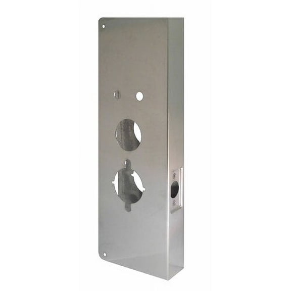 Don-Jo 27-CW 22 Gauge Stainless Steel Wrap-Around Plate, Satin Stainless Steel Finish, 5" Width x 15" Height, for Alarm Lock and Trilogy Lock